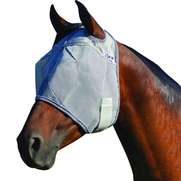 Cashel Crusader Standard Fly Mask No Ears or Nose,Gray,Horse Online