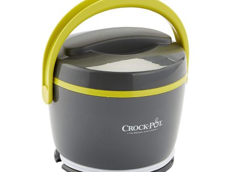 Crockpot Lunch Crock Food Warmer, Grey & Lime Cheap