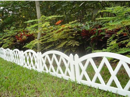 Worth Garden Plastic Fence Pickets Indoor Outdoor Protective Guard Edging Decor Sale