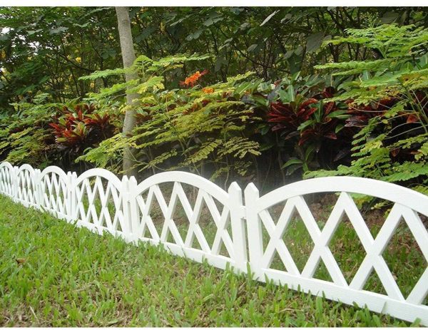 Worth Garden Plastic Fence Pickets Indoor Outdoor Protective Guard Edging Decor Sale