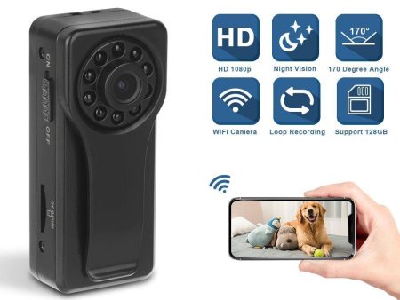 Wireless Camera, Eslibai WiFi Camera with Motion Detection, HD 1080P for iOS iPhone Android Phone App Remote View, Support 128GB SD Card (K6) Hot on Sale