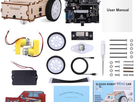 ELEGOO UNO R3 Project Smart Robot Car Kit V 3.0 Plus with UNO R3, Line Tracking Module, Ultrasonic Sensor, IR Remote Control etc. Intelligent and Educational Toy Car Robotic Kit for Arduino Learner on Sale