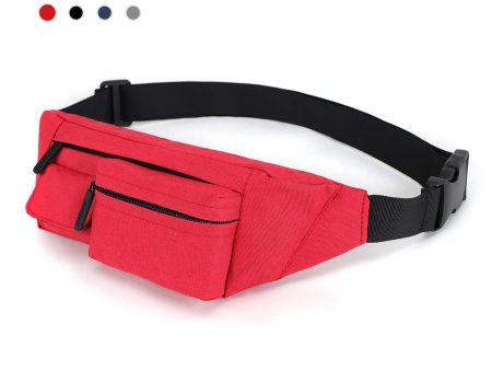 RedSwing Small Fanny Pack for Traveling Hiking Running Walking Outdoor Sports for Men Women, 4 Pockets Waist Pack Fits Most Smartphones, Black Blue Grey Red on Sale