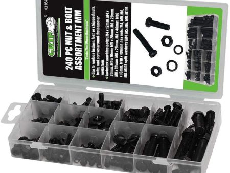 Grip 43164 240 Piece Metric Nut and Bolt Kit Cheap