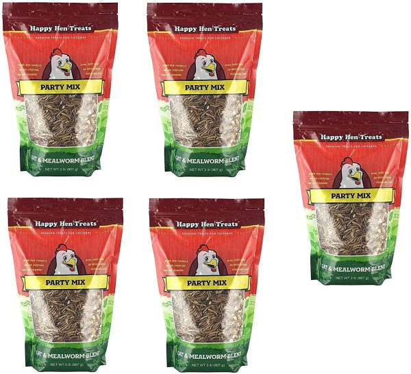 Happy Hen Treats Party Mix Mealworm and Oats, 2-Pound on Sale