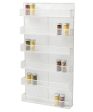 TQVAI 5 Tier Wall Mount Spice Rack Organizer Kitchen Spice Storage Shelf - Made of Sturdy Punching Net, White Online Sale