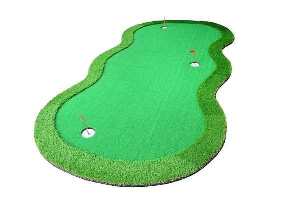 77tech Golf Putting Green System Professional Practice Large Indoor Outdoor Challenging Putter Made of Waterproof Rubber Base Golf Training Mat Aid Equipment on Sale