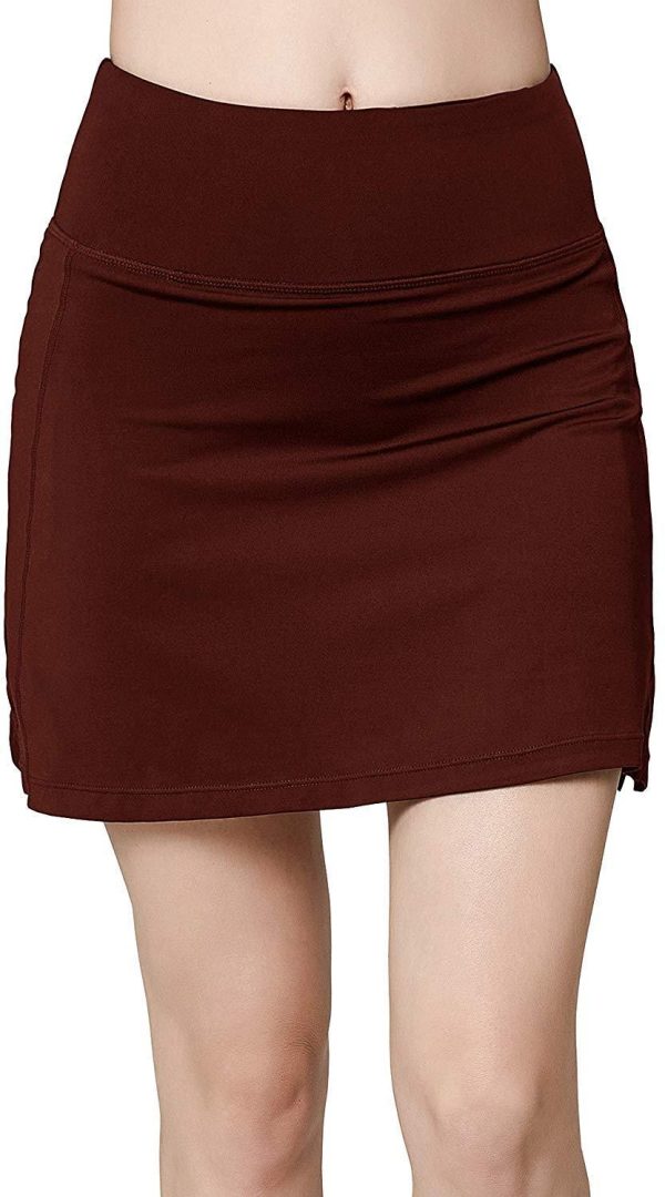 Women s Active Athletic Skirt Sports Golf Tennis Running Pockets Skort Cheap