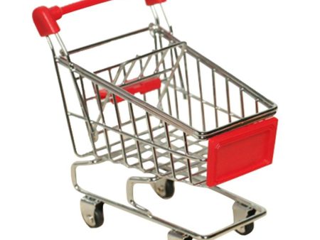 awtang Mini Supermarket Shopping Cart Trolley Bird Parrot Pet Toy Box Funny Toy Discount