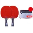 SSHHI Table Tennis 2 Player Set,Comfortable Handle,Ping Pong Paddle Set,Can Be Used for Indoor and Outdoor Game,Fashion As Shown A Cheap