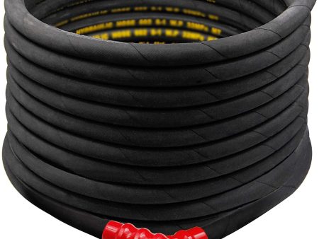 PP PROWESS PRO 50FT Pressure Washer Hose with 3 8 Inch Quick Connect, High Tensile Wire Braided Power Washer Hose, 4000 PSI Supply