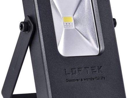 15W Rechargeable Work LOFTEK  Light, 2019 Upgraded, 7 Hours Lasting Battery Powered Flood Light with USB Ports and SOS Modes, Portable and Cordless Security Job Site FloodLight, Black and Yellow For Cheap