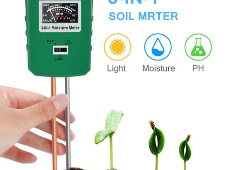 Womtri Soil Moisture Meter,3-in-1 Soil pH Meter,Test Kit for Moisture,Great for Home and Garden, Lawn, Farm, Indoor & Outdoor Use Sale