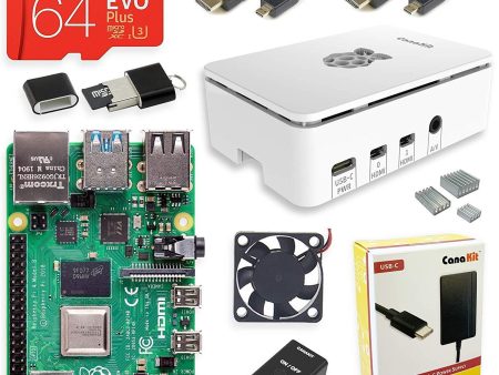 CanaKit Raspberry Pi 4 4GB Starter MAX Kit - 64GB Edition Hot on Sale