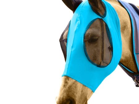 DakPets Horse Fly Mask with Ears - Comfort Fit Fly Mask – Protects The Horse from Insects and Irritants - Lightweight & Comfortable Stretchy Lycra & Mesh UV Equine Fly Mask - Protects Eyes and Ears Fashion