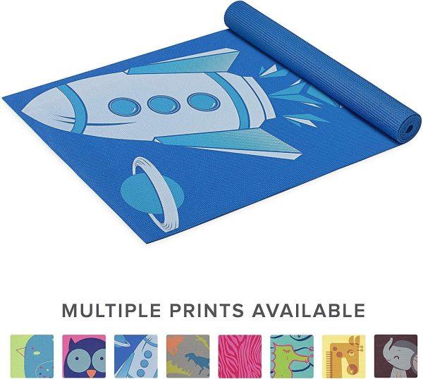 Gaiam Kids Yoga Mat Exercise Mat, Yoga for Kids with Fun Prints - Playtime for Babies, Active & Calm Toddlers and Young Children (60  L x 24  W x 3mm Thick) Sale