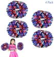 4Pcs Metallic Cheerleading Pom Poms for Kids, Creatiee 2 Pair Cheerleader Cheering Squad Pompoms for Boy Girl School Sports Games Team Spirit Cheer For Sale