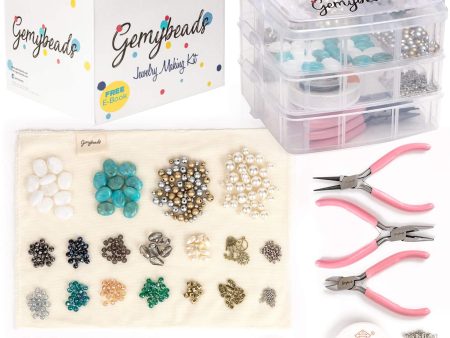 Gemybeads Jewelry Making Supplies Includes Clear Instructions, Charms, Pliers, Findings, Beads and More, Crafts for Girls and Adults, Great Gift for Teens and Women Online Sale