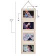 Wallniture Wood Photo Collage Picture Frame Natural No Finish Total 8 Opening for 4x6 Inch Photos Wall Mountable Ready to Hang Vertical Gallery Décor Online Hot Sale