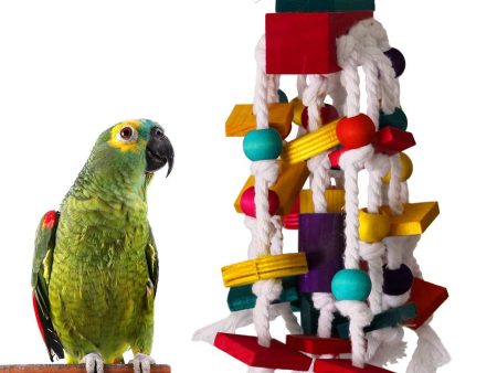 RYPET Bird Chewing Toy - Parrot Cage Bite Toys Wooden Block Bird Parrot Toys for Small and Medium Parrots and Birds For Cheap