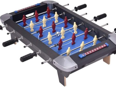 Giantex 28  Foosball Table Set Soccer Competition Tabletop for Game Room Leisure Sports 18 Players Durable Steel Rods Easy Assembly Foosball Tables with 2 Footballs on Sale