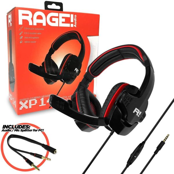 MODOHE XP14 Stereo Gaming Headset with Mic for, PS4, Xbox One, Switch and PC - Red on Sale