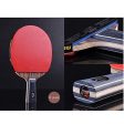 SSHHI Table Tennis Bats,Ping Pong Paddle Portable,Comfortable Handle,Suitable for Daily Training, Fashion As Shown   14.9×24.3cm Online now