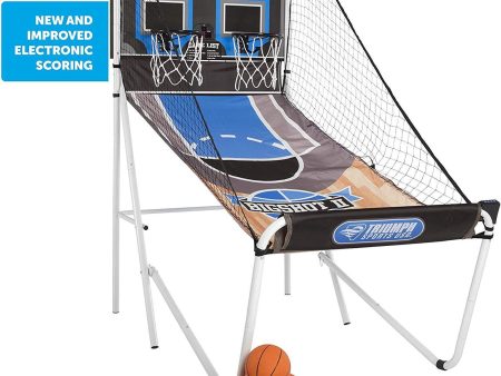 Triumph Big Shot II Double Shootout Basketball Game with LED Electronic Scorer and Time Clock for 8 Different Games Hot on Sale