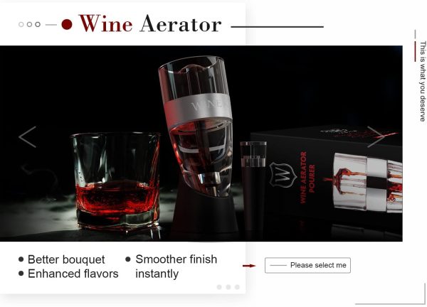 Wine Aerator Decanter With Free Bonus Vacuum Wine Stopper, Wine Aerator Pourer With Stand For Red White Wine by Newward For Discount