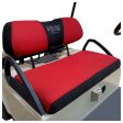 10L0L Golf Cart Seat Cover Set Fit for Club Car DS Precedent & Yamaha, Warm Bench Seat Covers for Cold Winter Weather, Breathable Washable Polyester Mesh Cloth Gray Black Beige Red Blue For Cheap