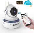 Wireless Security Camera, HD 1080P Baby Monitor Home Surveillance IP Came with Cloud Storage Night Vision, Pan Tilt, Two Way Talk by Android iOS App by corprit Hot on Sale