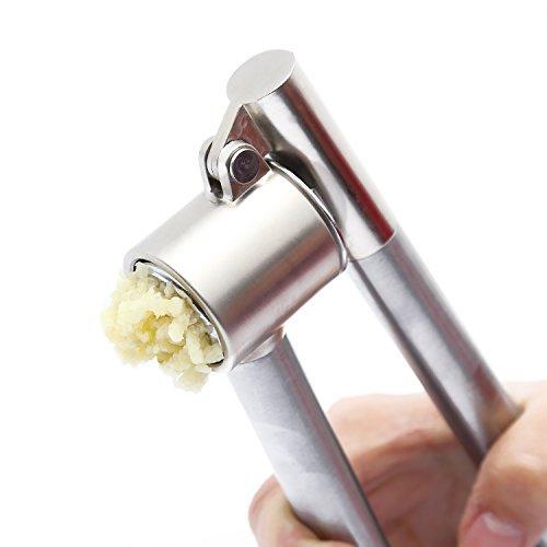 WAMDER Garlic Press,Stainless Steel Epicurean Professional Garlic Press Mincer Crusher Chopper,Clean Easily Ginger Press,Mince  Crush   Chop Garlic Cloves  Ginger with Ease Online Hot Sale