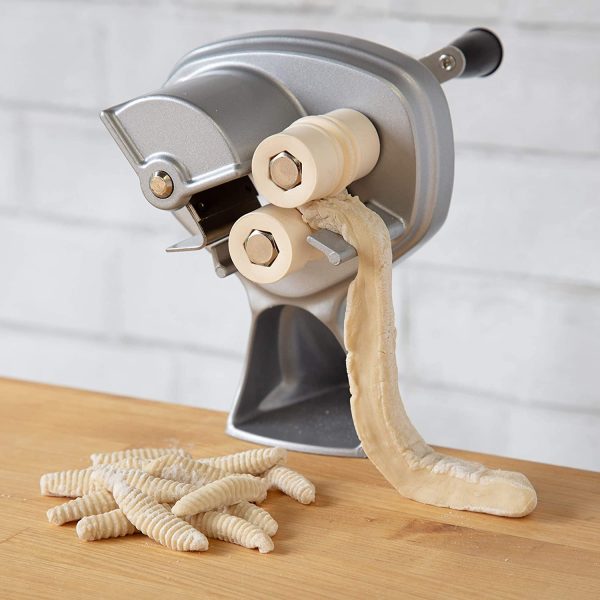 CucinaPro Cavatelli Maker Machine w Easy Clean Rollers- Makes Authentic Gnocchi, Pasta Seashells and More- Recipes Included Fashion