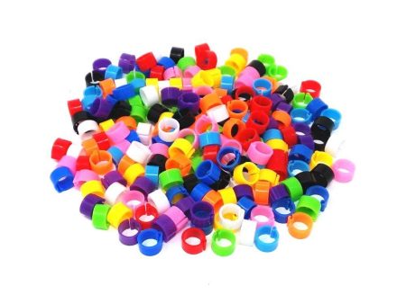 HONBAY 200pcs Mix Color 8mm Foot Ring Bands Bird Clip on Leg Rings for Pigeon Dove Chicks Bantam Quail Lovebirds Finch Small Poultry Chicken Online