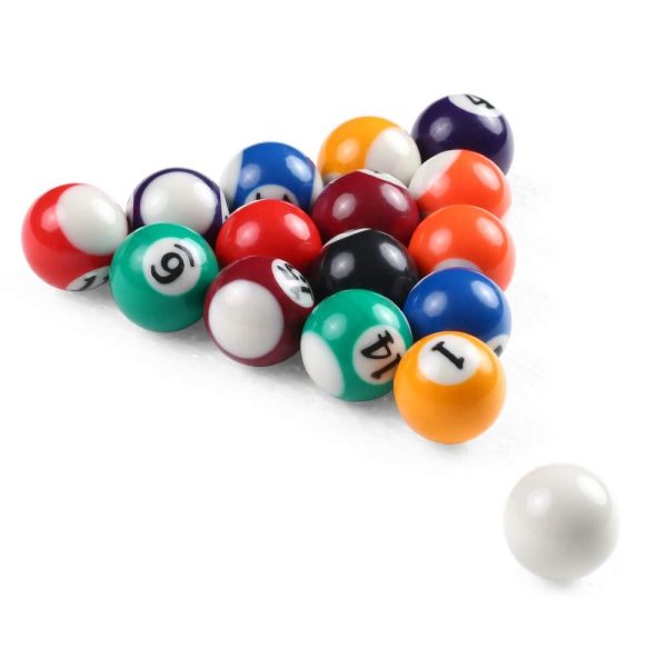 Godyluck 25MM   38MM Children Billiards Table Balls Set Resin Small Pool Cue Balls Full Set on Sale