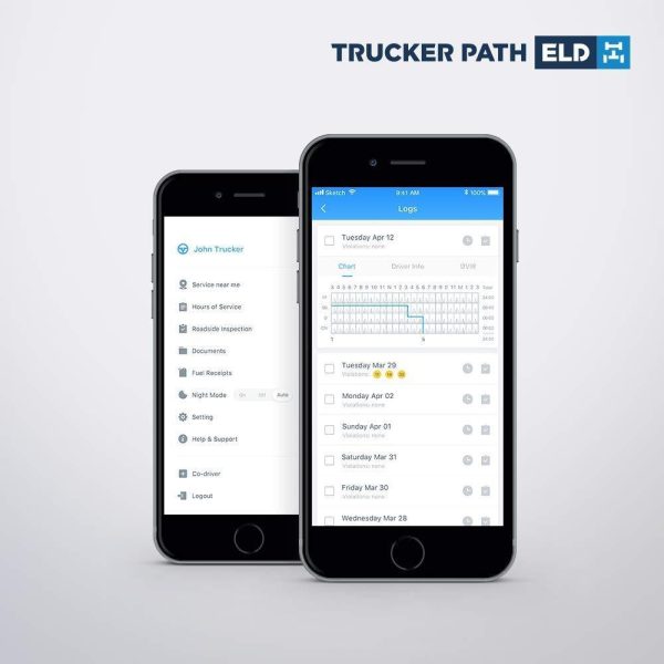 Trucker Path ELD – Electronic Logging Device, HOS, GPS Tracking, IFTA, ELD Compliance, OBDII Light Online Hot Sale