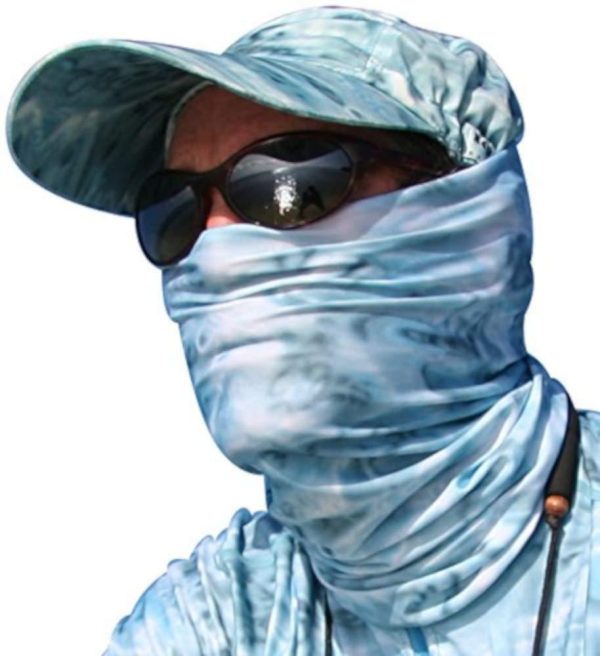 Aqua Design Fishing Hunting Masks Neck Gaiters for Men and Youth: UPF 50+ Sun Mask Protection: Camo Half Face Cover Balaclava Bandana on Sale