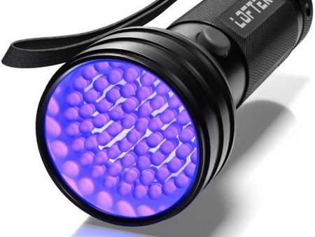 UV Flashlight Black LOFTEK Light, 51 LED 395 nM Ultraviolet Flashlight Perfect Detector for Pet (Dog and Cat ) Urine, Dry Stains and Bed Bug, Handheld Blacklight for Scorpion Hunting For Sale