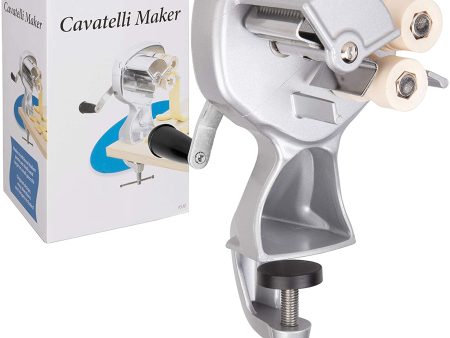 CucinaPro Cavatelli Maker Machine w Easy Clean Rollers- Makes Authentic Gnocchi, Pasta Seashells and More- Recipes Included Fashion