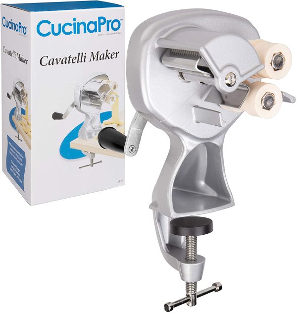 CucinaPro Cavatelli Maker Machine w Easy Clean Rollers- Makes Authentic Gnocchi, Pasta Seashells and More- Recipes Included Fashion