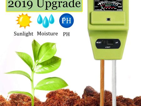 Womtri Soil Test Kit 3-in-1 Soil Tester with Moisture,Light and PH Meter, Indoor Outdoor Plants Care Soil Sensor for Home and Garden, Farm, Herbs & Gardening Tools(No Battery Needed) Discount