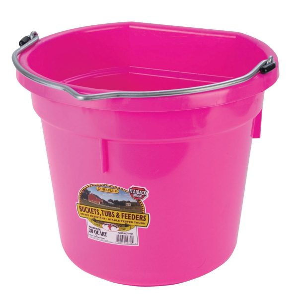 Duraflex Flat Back Bucket 20 Qt For Cheap