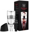 Wine Aerator Decanter With Free Bonus Vacuum Wine Stopper, Wine Aerator Pourer With Stand For Red White Wine by Newward For Discount