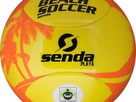 Senda Playa Beach Soccer Ball, Fair Trade Certified, Orange Yellow Sale