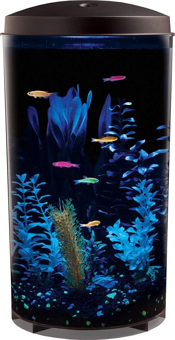 Koller Products AquaView 6 Gallon 360 Fish Tank with Power Filter & LED Lighting Hot on Sale