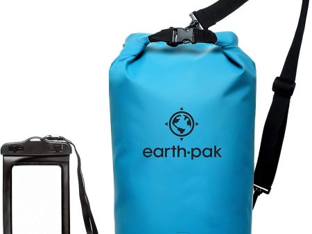 Earth Pak -Waterproof Dry Bag - Roll Top Dry Compression Sack Keeps Gear Dry for Kayaking, Beach, Rafting, Boating, Hiking, Camping and Fishing with Waterproof Phone Case Online Sale