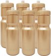 50 Strong Sports Squeeze Water Bottles - Set of 6 - Team Pack – 22 oz. BPA Free Bottle Easy Open Push Pull Cap – Made in USA - Multiple Colors Available Online Sale