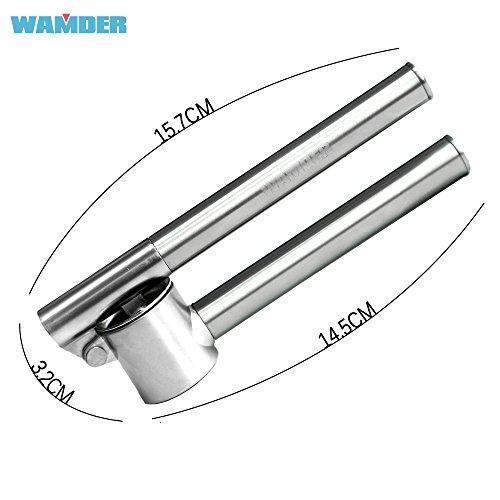 WAMDER Garlic Press,Stainless Steel Epicurean Professional Garlic Press Mincer Crusher Chopper,Clean Easily Ginger Press,Mince  Crush   Chop Garlic Cloves  Ginger with Ease Online Hot Sale