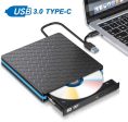 External DVD Drive, M WAY USB 3.0 Type C CD Drive, Dual Port DVD-RW Player, Portable Optical Burner Writer Rewriter, High Speed Data Transfer for Laptop Notebook Desktop PC MAC OS Windows 7 8 10 Fashion