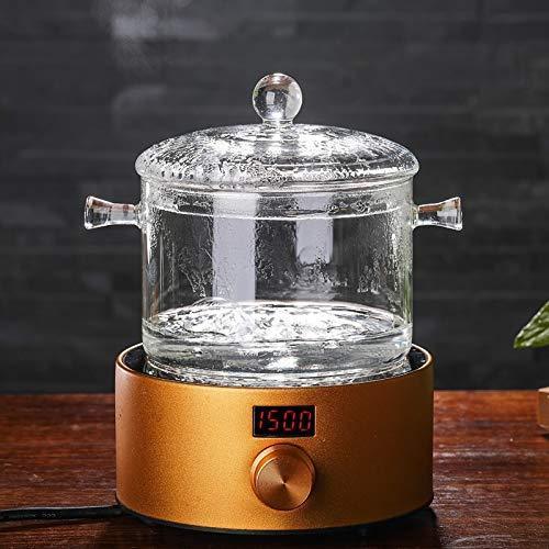 1.5L High Borosilicate Heat-resistant Glass Clear Pasta Instant Noodle Pot Pan Stew Cooker Baby Food Milk Sauce Hot Pot with Lid Mini Size Cookware Sale